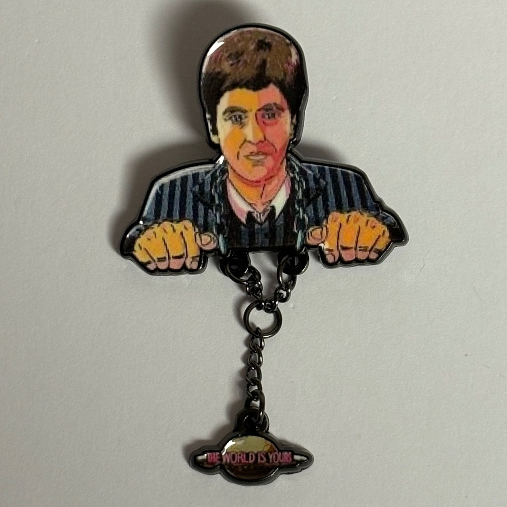 Scarface Tony Montana World Is Ours Peeker Hat Pin Fitted New Era Hats Dangle